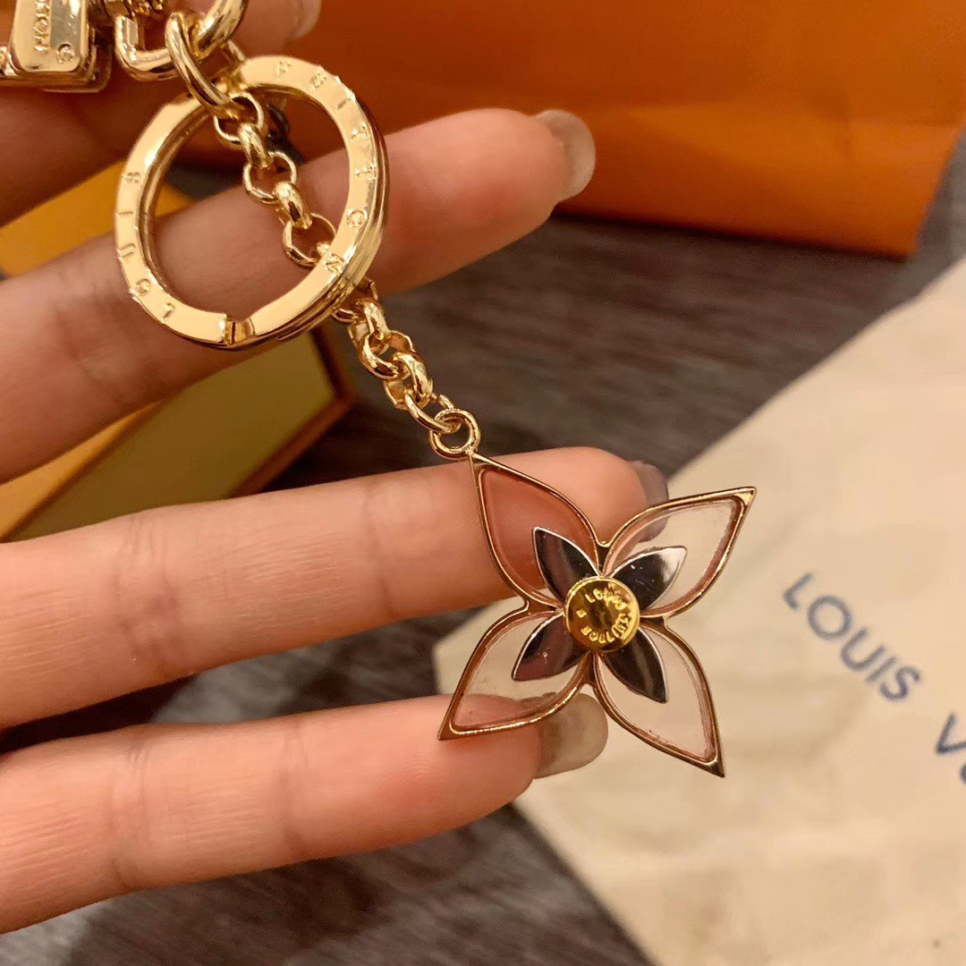 LV BLOOMING FLOWERS BB BAG CHARM AND KEY HOLDER M68461