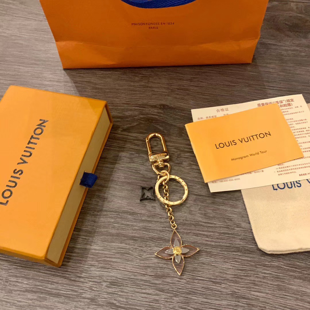 LV BLOOMING FLOWERS BB BAG CHARM AND KEY HOLDER M68461