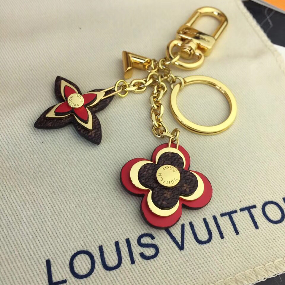 LV BLOOMING FLOWERS CHAIN BAG CHARM AND KEY HOLDER M63086