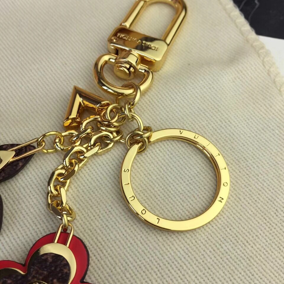 LV BLOOMING FLOWERS CHAIN BAG CHARM AND KEY HOLDER M63086