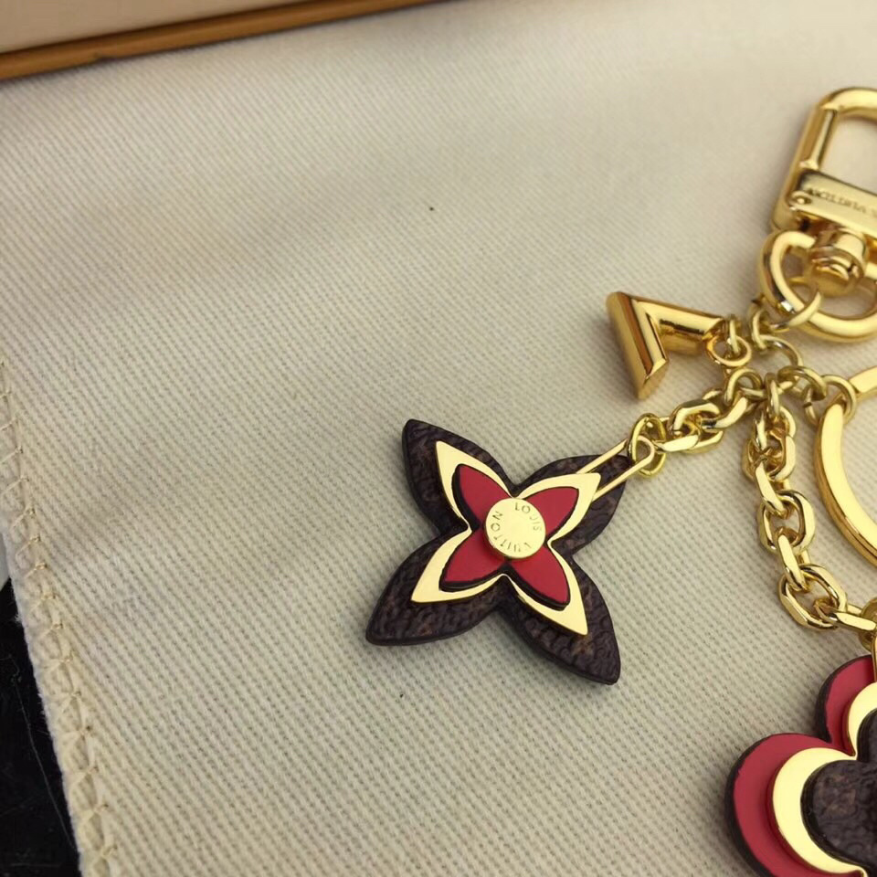 LV BLOOMING FLOWERS CHAIN BAG CHARM AND KEY HOLDER M63086