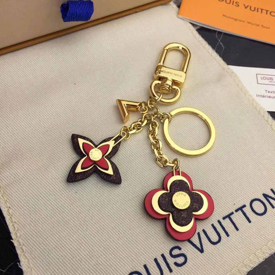 LV BLOOMING FLOWERS CHAIN BAG CHARM AND KEY HOLDER M63086