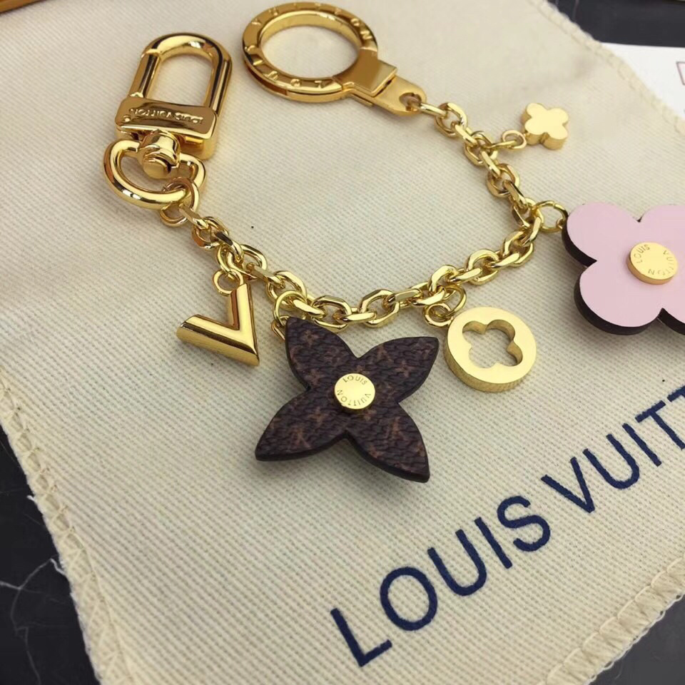 LV BLOOMING FLOWERS CHAIN BAG CHARM AND KEY HOLDER M63086