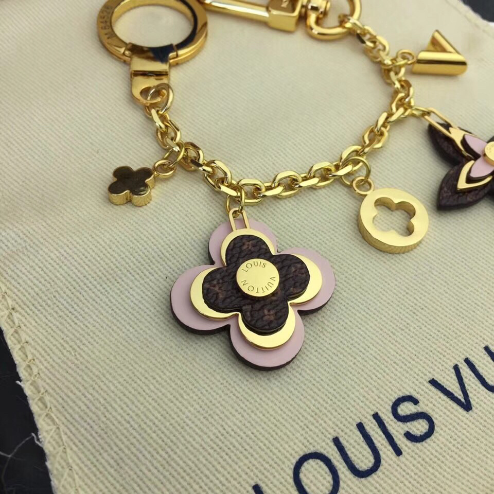 LV BLOOMING FLOWERS CHAIN BAG CHARM AND KEY HOLDER M63086