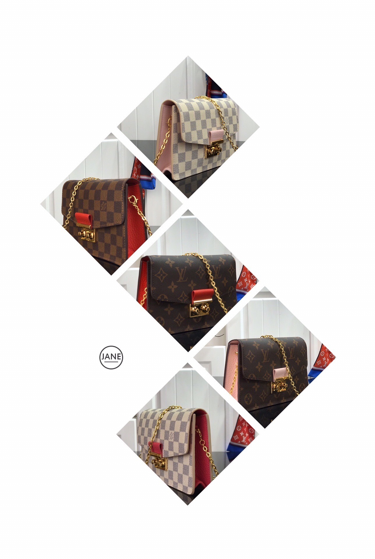 LV CROISETTE CHAIN wallet N60357