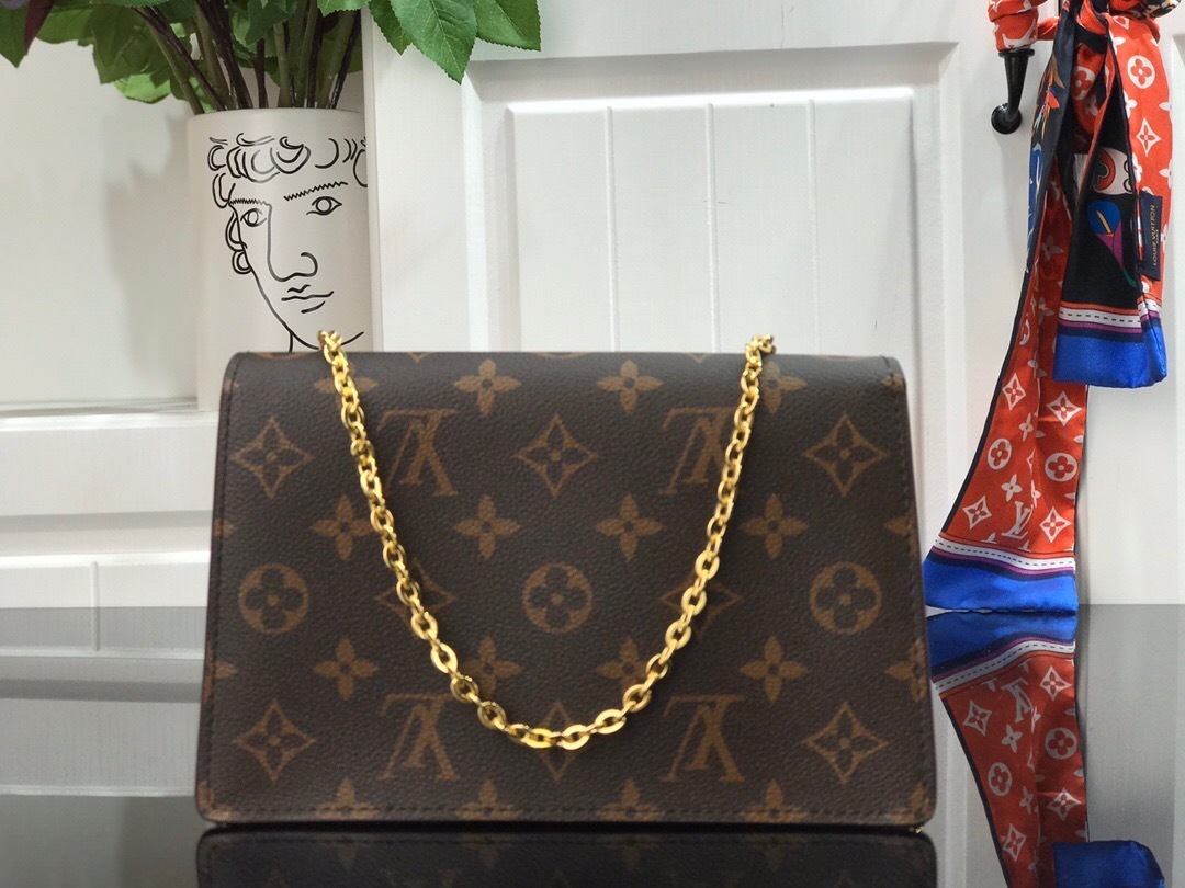 LV CROISETTE CHAIN wallet N60357