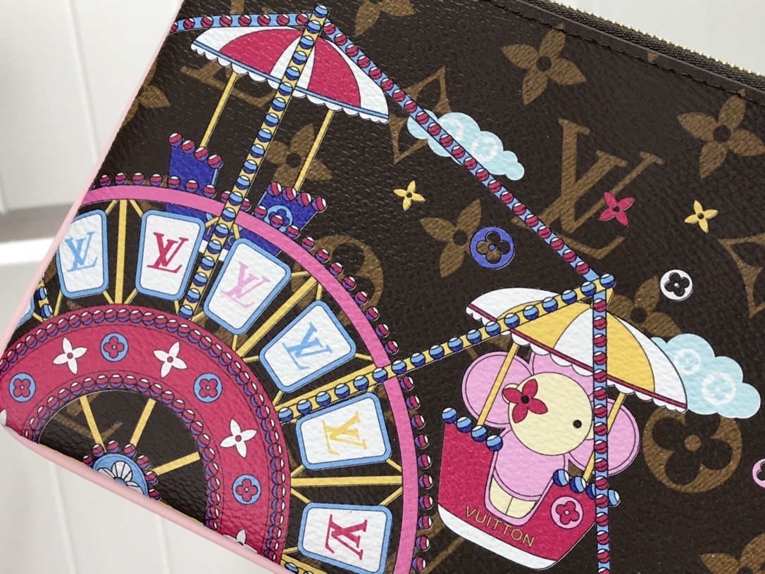 LV DOUBLE ZIP POCHETTE M69744