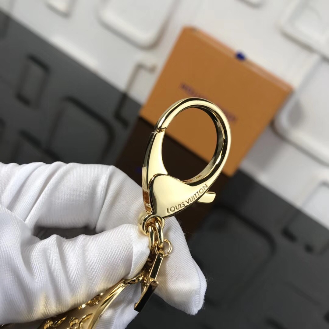 LV FETISH FLOWER BAG CHARM AND KEY HOLDER M65333