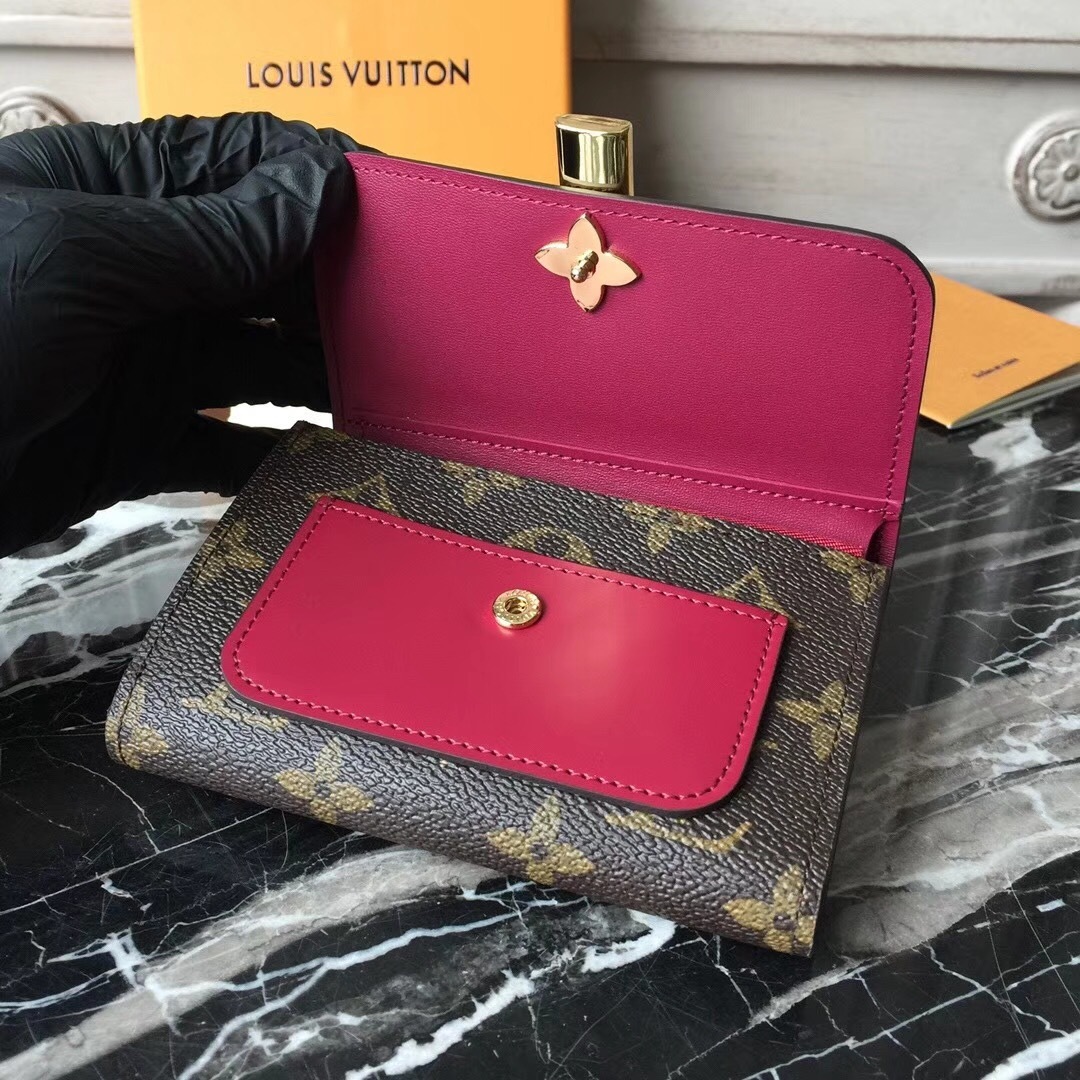 LV FLOWER COMPACT wallet 62567CN
