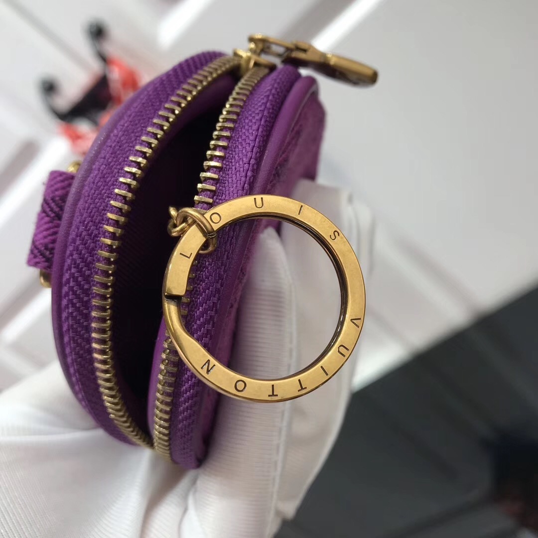 LV MONOGRAM DENIM BAG CHARM & KEY HOLDER M68291