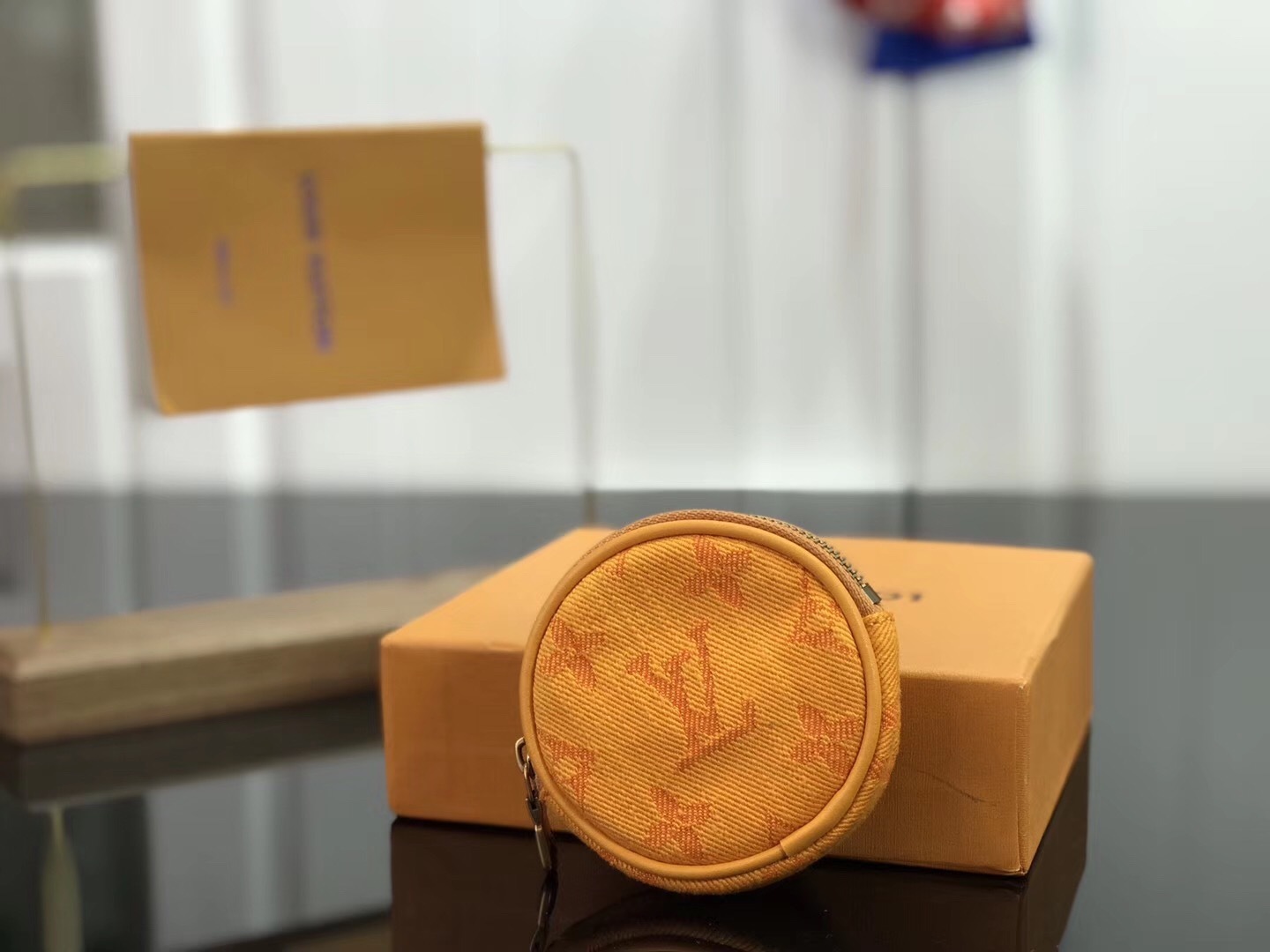 LV MONOGRAM DENIM BAG CHARM & KEY HOLDER M68291