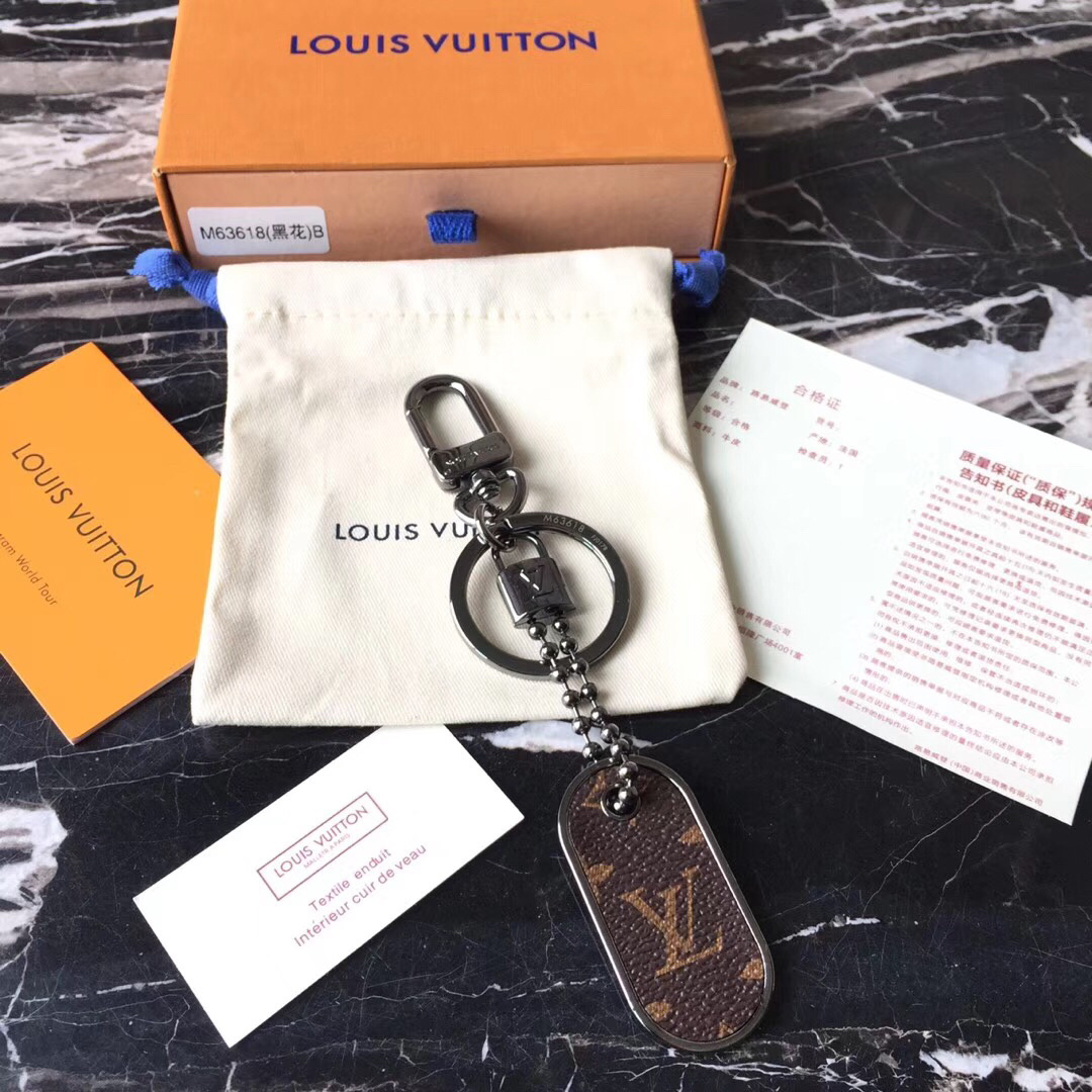 LV MONOGRAM ID TAB BAG CHARM AND KEY HOLDER M63618