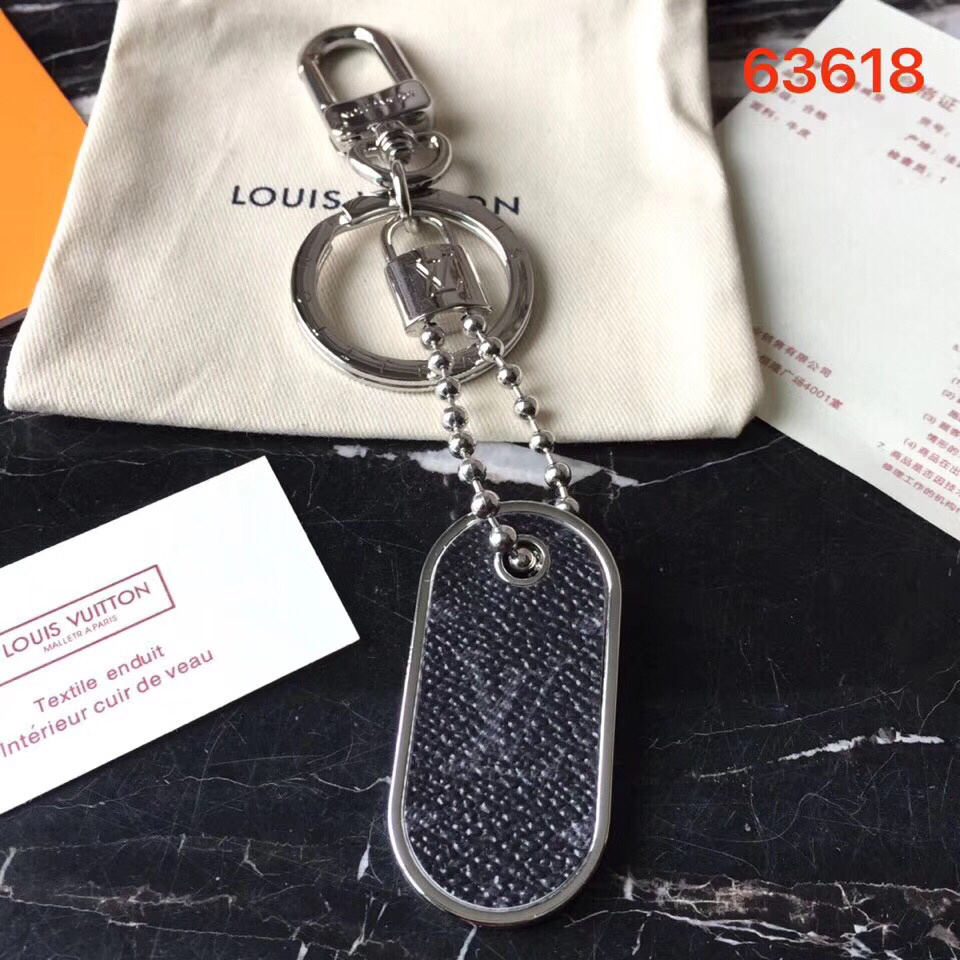LV MONOGRAM ID TAB BAG CHARM AND KEY HOLDER M63618