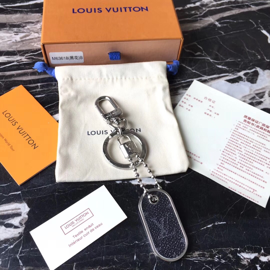 LV MONOGRAM ID TAB BAG CHARM AND KEY HOLDER M63618