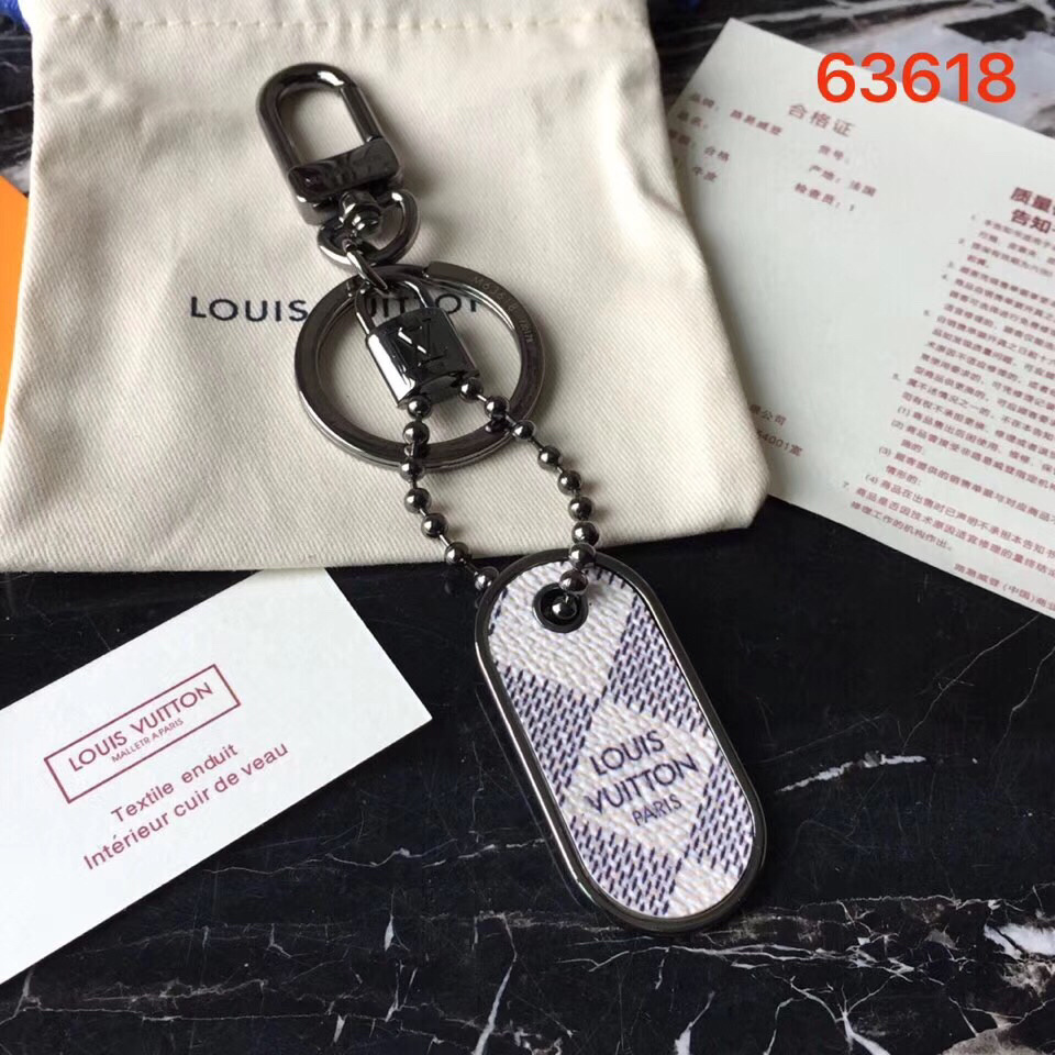 LV MONOGRAM ID TAB BAG CHARM AND KEY HOLDER M63618