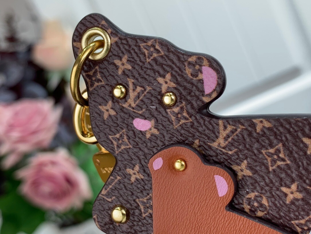 LV MUMMY AND BABY BEAR BAG CHARM AND KEY HOLDER M69558 