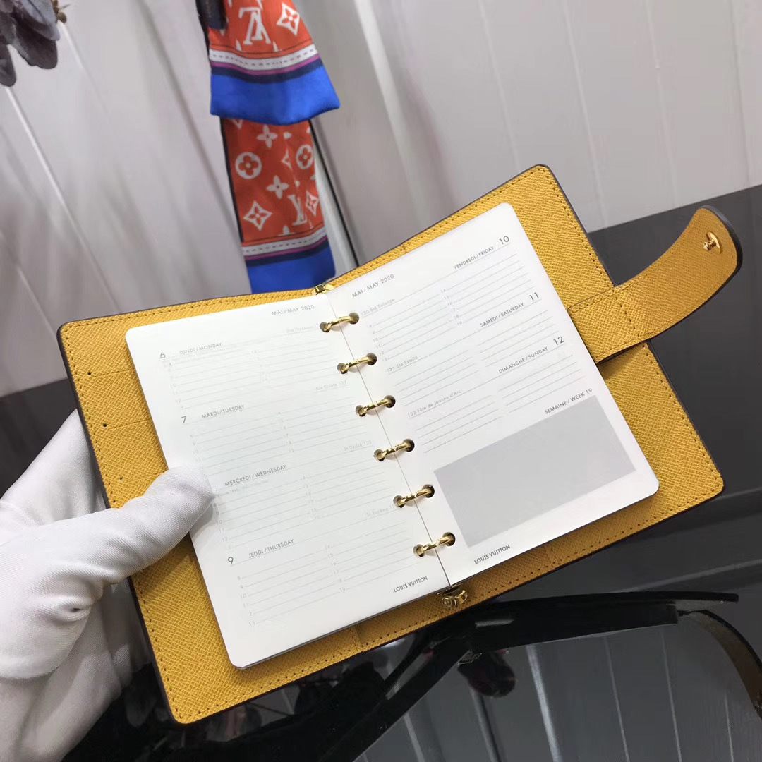 LV SMALL RING AGENDA COVER R20005LY 