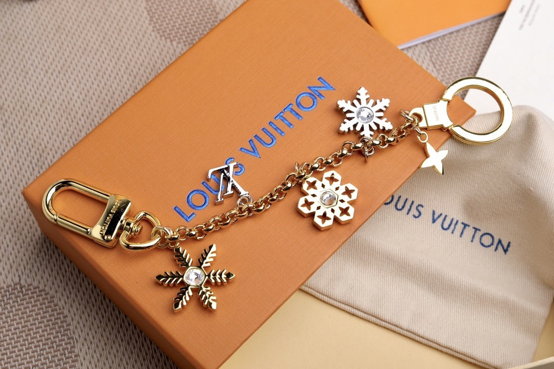 LV SNOWFLAKES CHAIN BAG CHARM M80245 