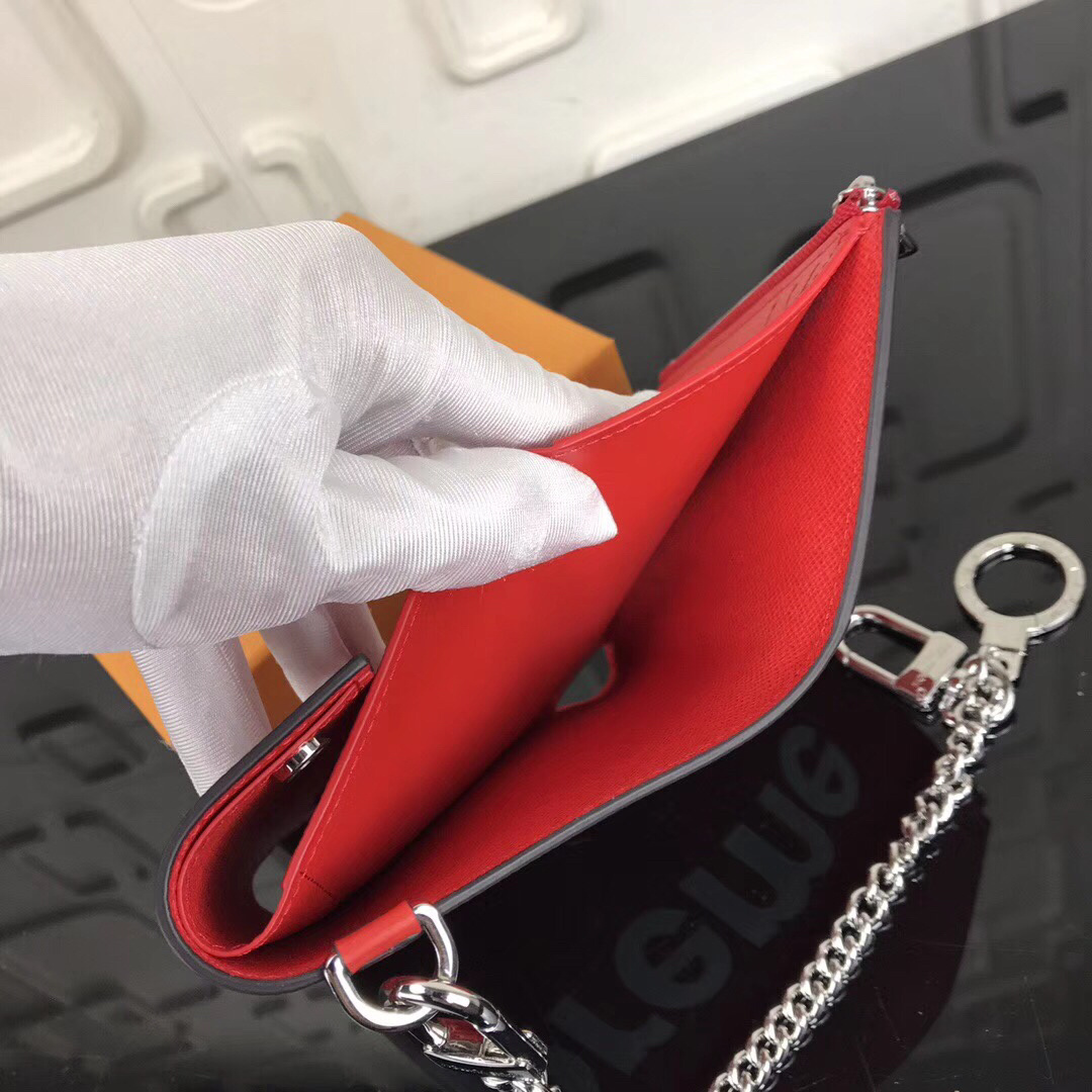 LV Supreme RIVETS CHAIN wallet M64212 SZ