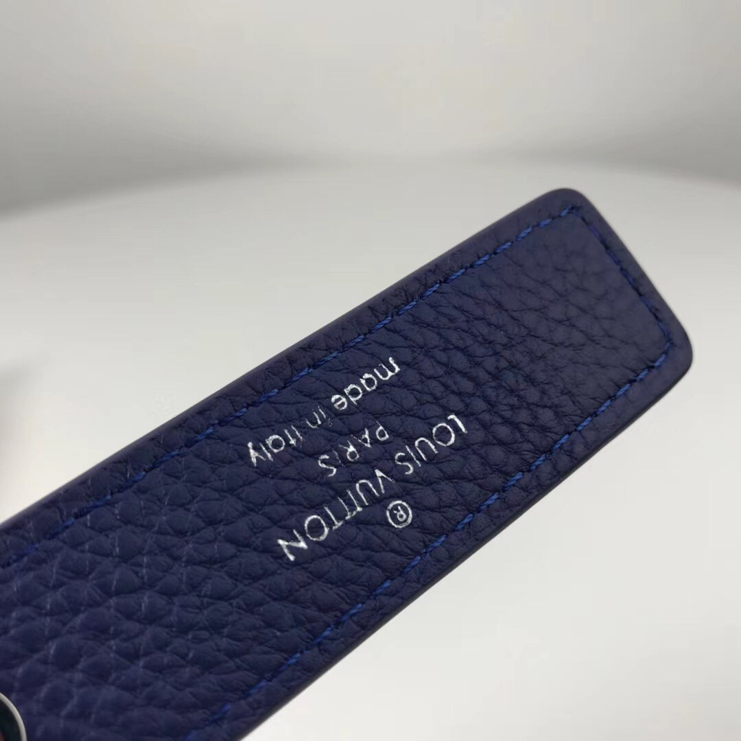 LV TAB LOUIS VUITTON BAG CHARM AND KEY HOLDER M64173