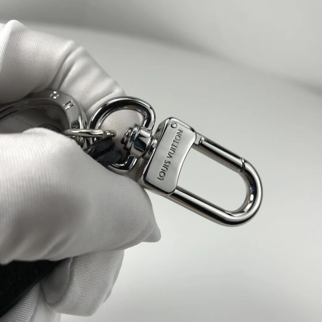 LV TAB LOUIS VUITTON BAG CHARM AND KEY HOLDER M64173