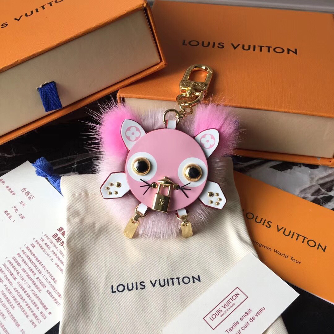 LV WILD PUPPET BAG CHARM AND KEY HOLDER M63093