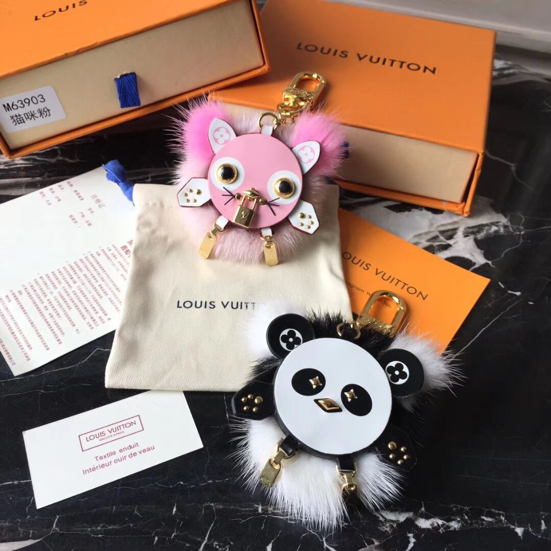 LV WILD PUPPET BAG CHARM AND KEY HOLDER M63093