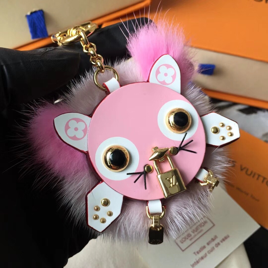 LV WILD PUPPET BAG CHARM AND KEY HOLDER M63093
