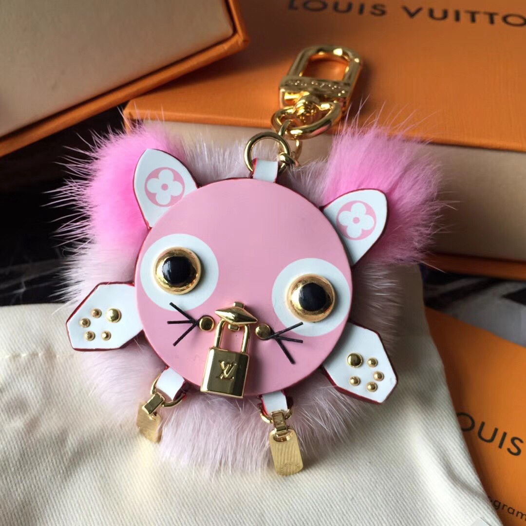 LV WILD PUPPET BAG CHARM AND KEY HOLDER M63093